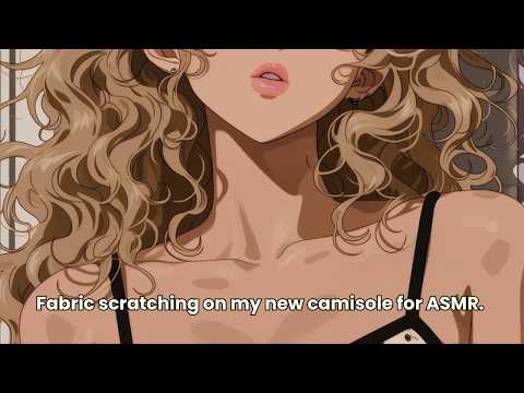 ASMR fabric scratching + soft spoken ramble
