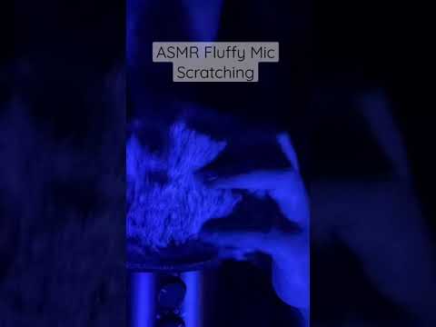 ASMR Fluffy Mic Scratching #shorts #asmr #asmrscratching