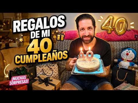 ASMR 🎂 ¡He cumplido 40! Os enseño todos mis REGALOS 🎁