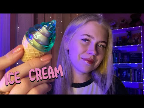 ASMR ice cream 🍦 #asmr #asmrminuha