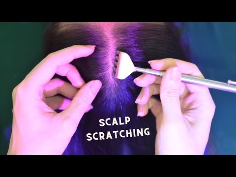 ASMR Head Massage Real Person, Hair Parting, Hair Brushing, Hair Cracking For Relieve Headache