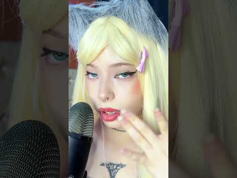 Cute Cat Girl 🐾💖 Gives a Wet Spit Painting ASMR 💦👄
