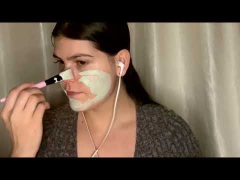 ASMR Fazendo skin care e conversando sobre meu internato - Com chuva 🌧️