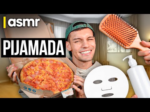 ASMR español atención personal para dormir pijamada con tu mejor amigo