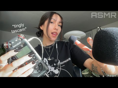 ASMR ☆ Fast & Chaotic Tascam (mic covers, teeth tapping, mouth sounds,..)