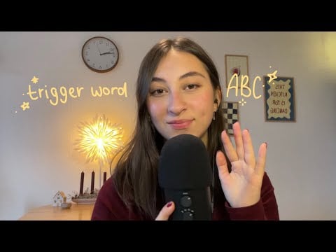 ASMR | trigger word ABC ✨ (close & clicky whispering) 