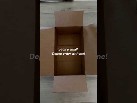 Pack a Depop order with me! #asmr
