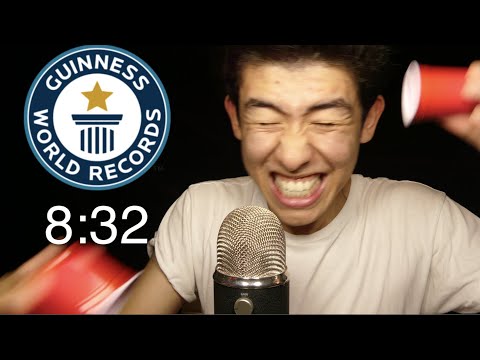 ASMR 100 TRIGGERS IN 8:32 - WORLD RECORD