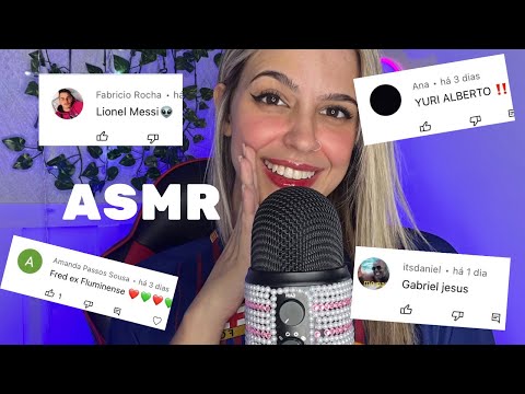 ASMR SUSSURRANDO NOME DOS JOGADORES FAVORITOS DOS MEUS SEGUIDORES