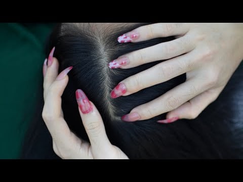 ASMR Real Person Scalp Check, Scalp Scratching Sounds For Relaxation ( Asmr No Talking )