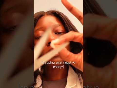 ASMR | Snipping Away Negative Energy ✂️ #asmr #asmrscissors #blackgirlasmr