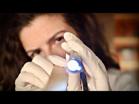 ASMR | SEU ROSTO ESTÁ DORMENTE - teste de sensibilidade - exame detalhado