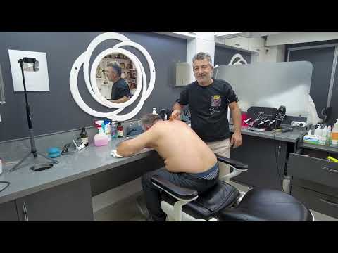 ASMR RELAXING HAIR CUTTING AND CRAZY MASSAGE WITH TURKISH BARBER MUNUR ONKAN