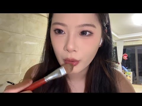 ASMR Mouth Sounds Saliva Brush on Camera Lens | Sleep Aid & Relaxation Sounds