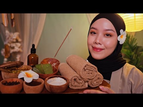 ASMR Bali Head Spa 🌴🥥  Scalp Scrub, Hair Mask & Relaxing Massage