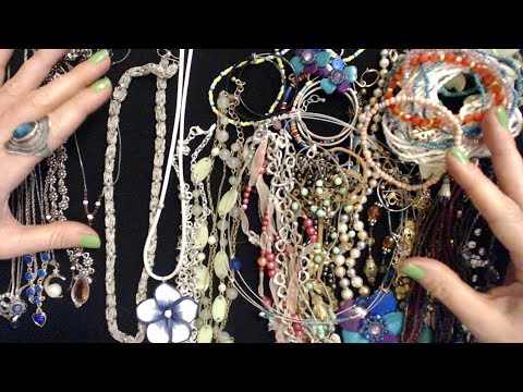 ASMR Whisper ~ Jewelry Untangling / Show & Tell