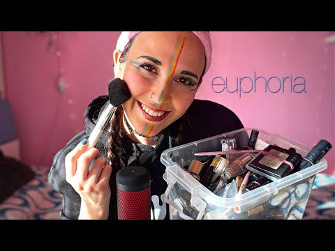 💄ASMR ITA💄Euphoria challenge 💄 #GRWM