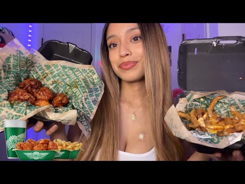 ASMR - WINGSTOP MUKBANG pt.2 ⚠️ eating sounds ⚠️