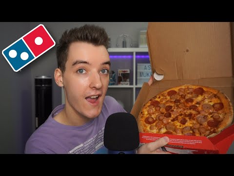 [ASMR] Domino's Pizza Mukbang