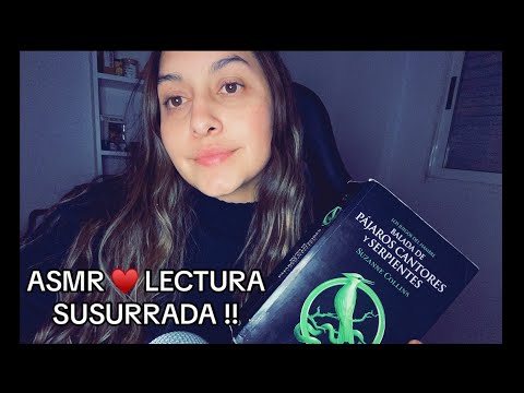 ASMR | LECTURA SUSURRADA LOS JUEGOS DEL HAMBRE 🐦‍⬛🐍 PARTE 2 ♥️♥️