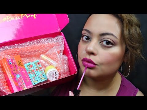ASMR| Tingly Makeup Unboxing ft. Víve Cosmetics - Try On