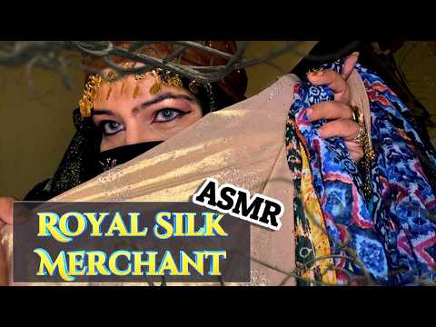 ✨🧵 ASMR: Royal Silk Merchant Showcases Rare Chiffon Hijabs for Elite Events