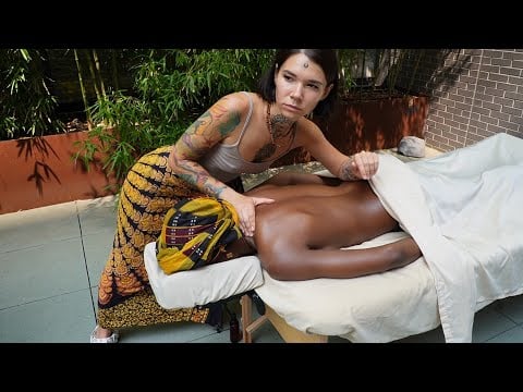 Back Massage Therapy with Binaural Music | Meditation, Relaxation, SPA