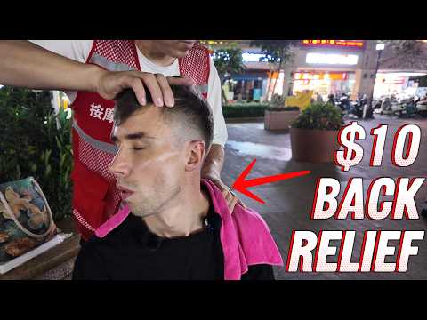 He Found The Exact Spot Causing My Back Pain… | Street Massage ASMR