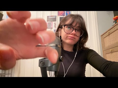 ASMR hand sounds and whisper ramble 🌷