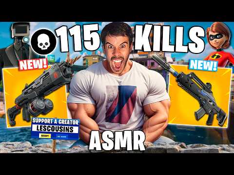 ASMR FORTNITE FAST MOUTH SOUNDS 115 KILLS 💀 SOLO VS SQUAD (asmr controller sounds fortnite)