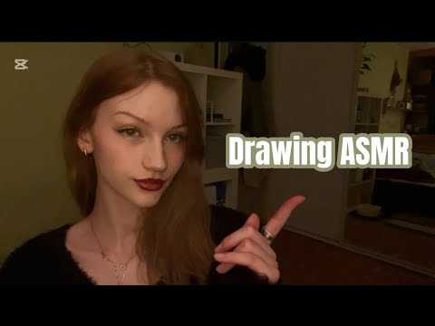 Cosy drawing asmr in my room 