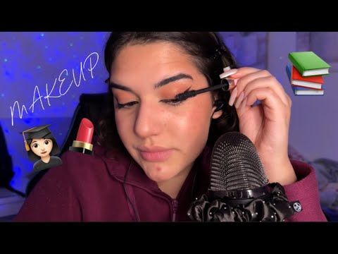 ASMR MAQUÍLLATE CONMIGO PARA LA UNI🎀📚✨