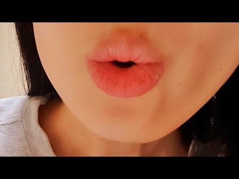 ASMR Ear Blowing (No Talking) ❄️ kiss, mouth sounds, ear to ear tingles, close up mic ear, binaural