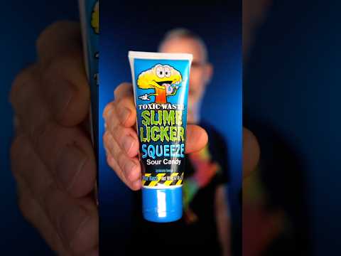Weird Blue Raspberry candy ASMR: ICEE Sour Squeeze, Toxic Waste Slime Licker Squeeze, Laffy Taffy