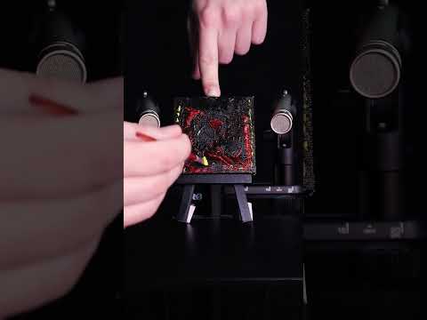 ASMR Paint Brushing on Canvas Sounds