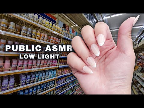 Public ASMR to Make Your Eyes Heavy🌛 (Low Light)