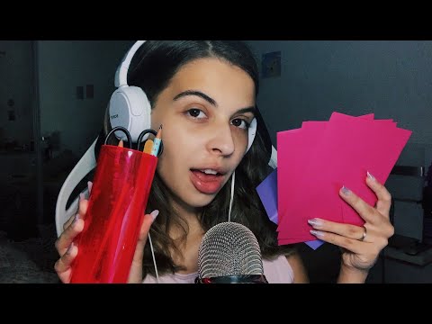 ASMR - ESSES SONS VÃO TE FAZER DORMIR | Sons de Papelaria