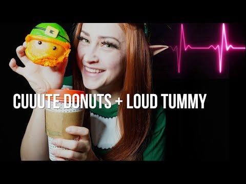 St Patrick's Day Donut & Coffee Mukbang | My Loud Tummy Sounds
