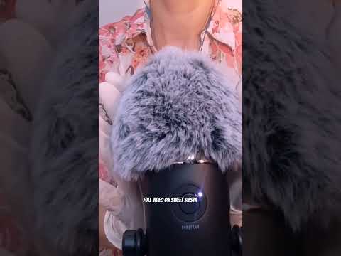 Relaxing #ASMR, #Latex Gloves on a Fluffy Mic #fluffymic