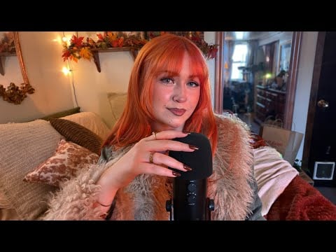 ASMR Close Whispers On A Warm Autumn Day 🍁 (Fire Crackling, Rambling)