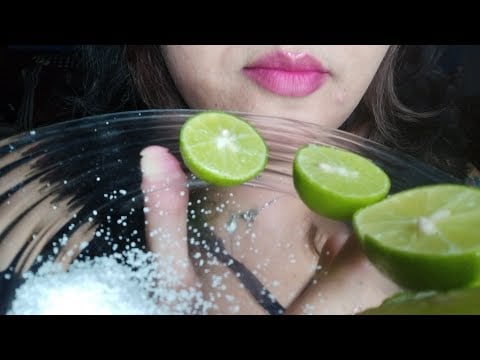 ASMR Comiendo limón 🍋con 🧂