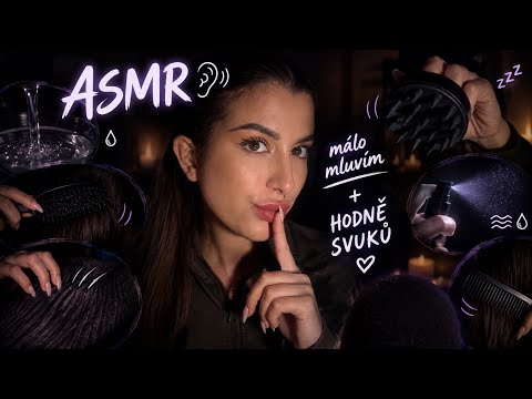ASMR - Málo keců, hodně ZVUKŮ. Masážítko, zvuky česání, scratch oblečení apod. 😴💤