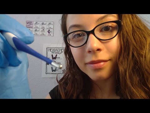 ASMR - School Nurse Treats Your Concussion Roleplay