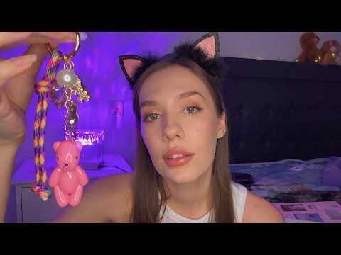 Pink Triggers 🧠 No talking ASMR for your sleep 🧸🎀✨