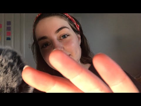 ASMR| gentle hand movements + whisper ramble