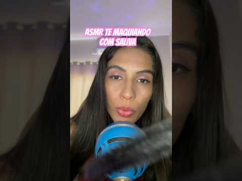 Asmr makeup spit painting #asmrspitpainting #asmrvideo