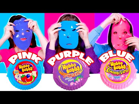 ASMR Purple Food VS Pink Food VS Blue Food Mukbang Challenge