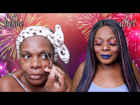 New Years Shimmer Glitter BOLD Lippy ASMR Makeup Tutorial