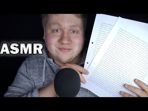 ASMR | Eigene wissenschaftliche Arbeit vorlesen | DeutscheASMR