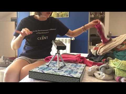 ASMR Folding Clothes - Fabric Sounds